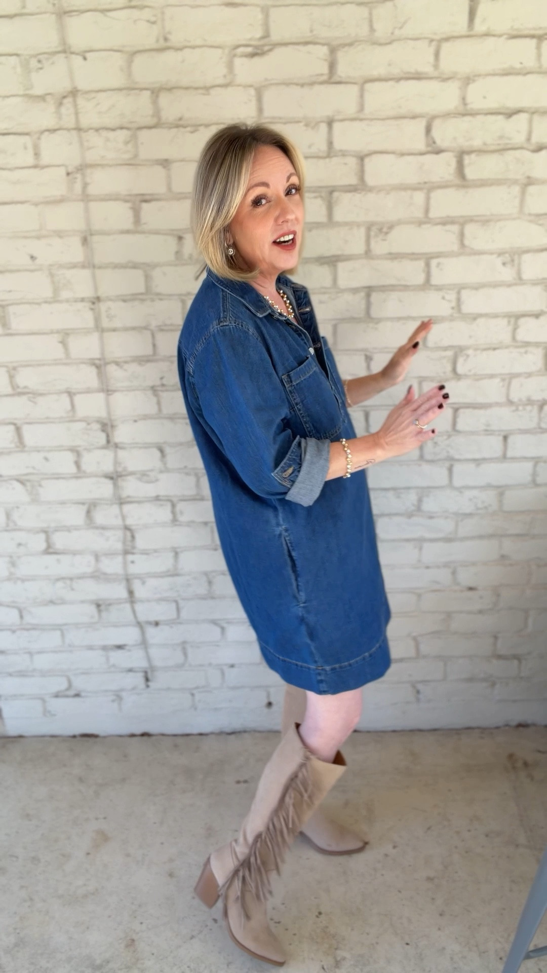 Similar dresses linked + $13 fringe boots 👢 

#LTKSaleAlert #LTKSeasonal #LTKOver40