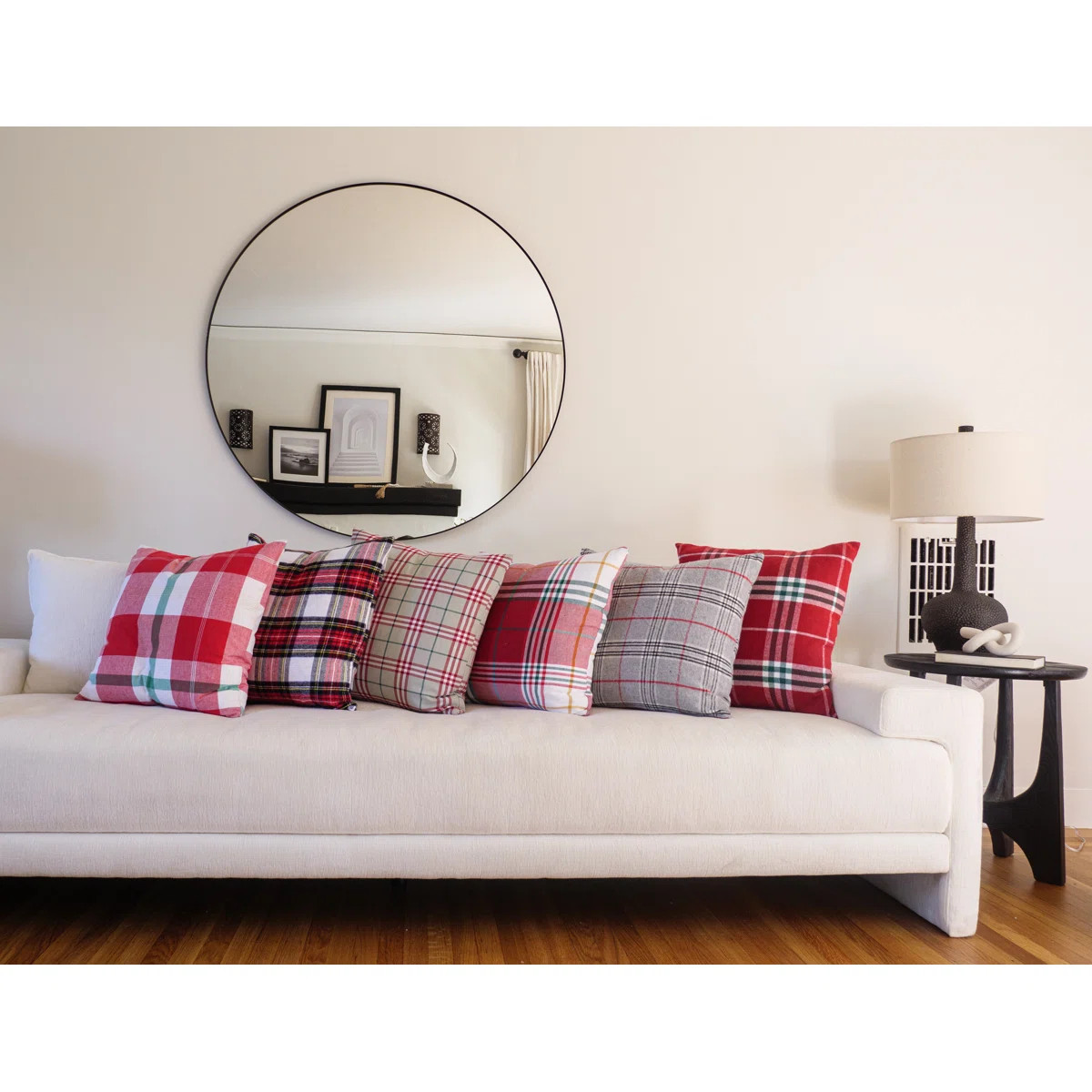 Plaid Feather Reversible Throw Pillow | Wayfair North America