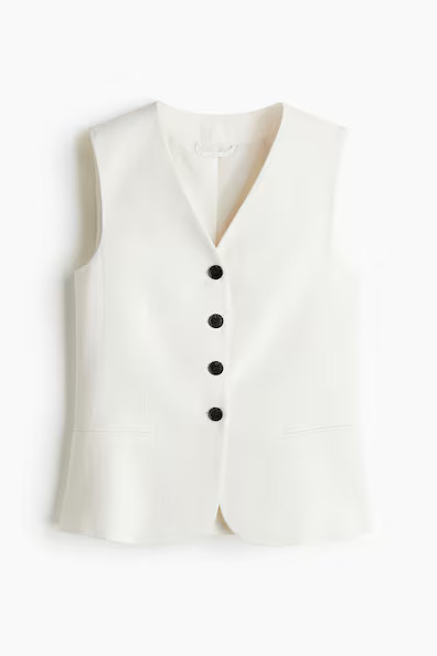 H & M - Suit Vest - White | H&M (KR)