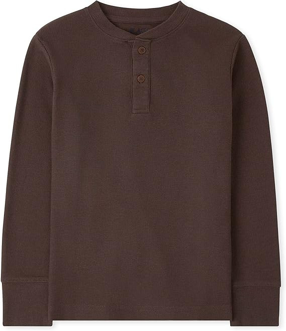 The Children's Place boys Long Sleeve Thermal Henley Shirt | Amazon (US)