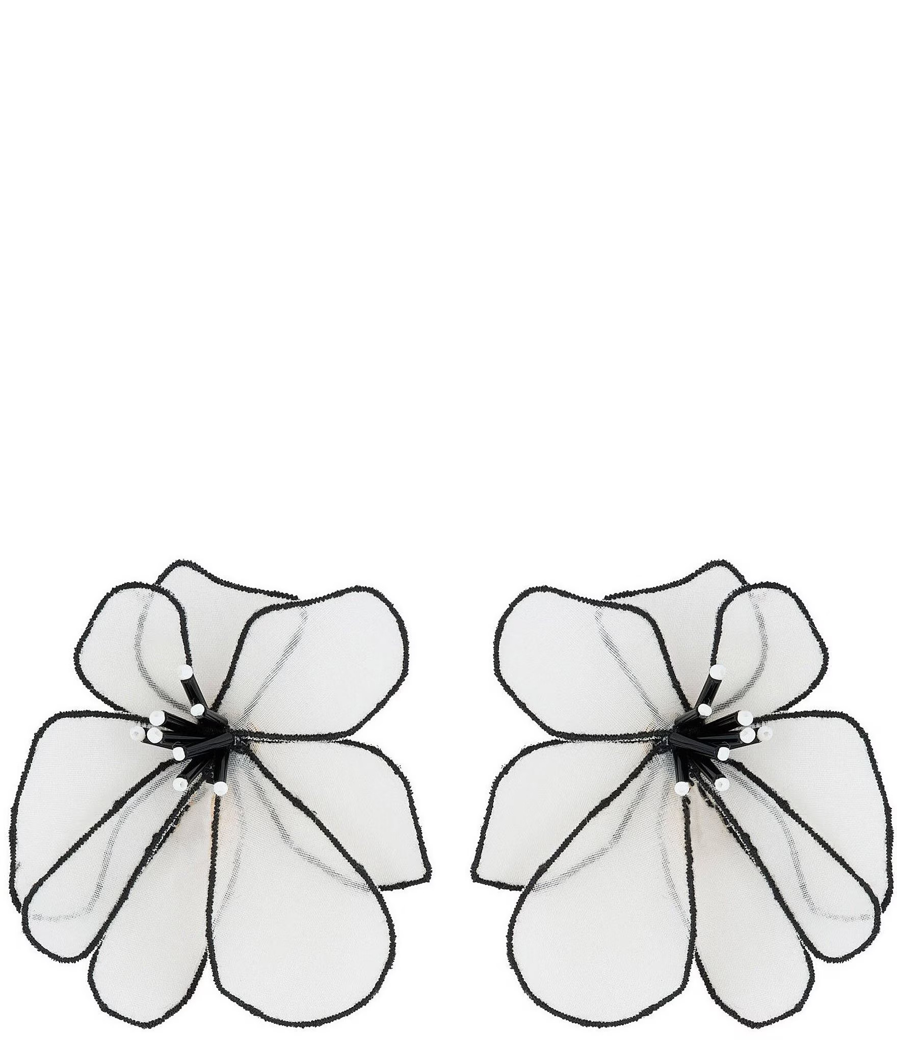 Raquel Beaded Embroidered Floral Resort Novelty Statement Stud Earrings | Dillard's