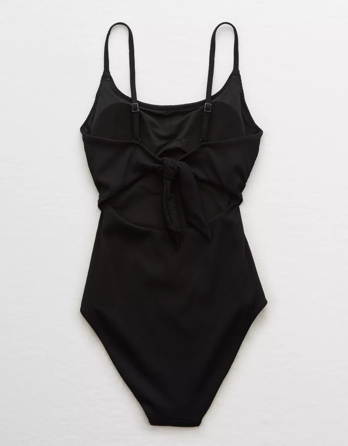 Aerie Ribbed Tie Back One Piece Swimsuit | Aerie