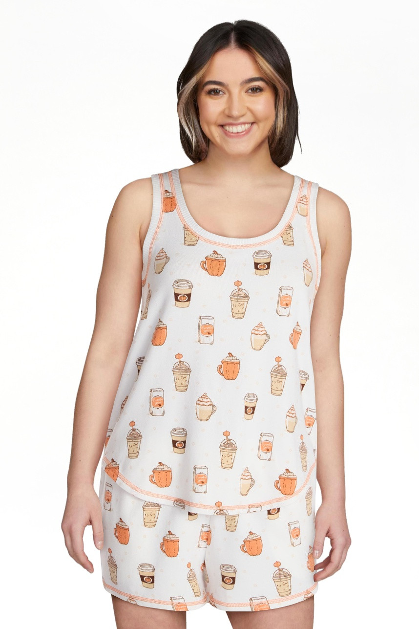 Halloween Women's Hacci Knit Tank Top and Shorts Pajama Set from Way to Celebrate, 2-Piece, Sizes... | Walmart (US)