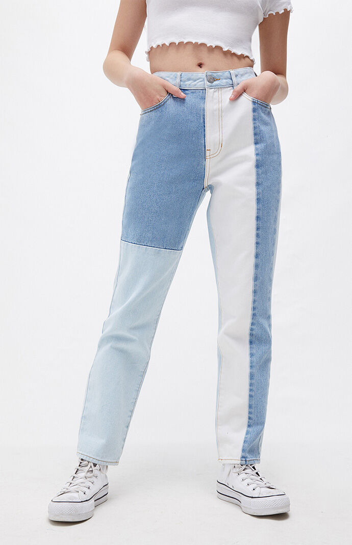 PacSun Eco Hopper Patch Mom Jeans | PacSun