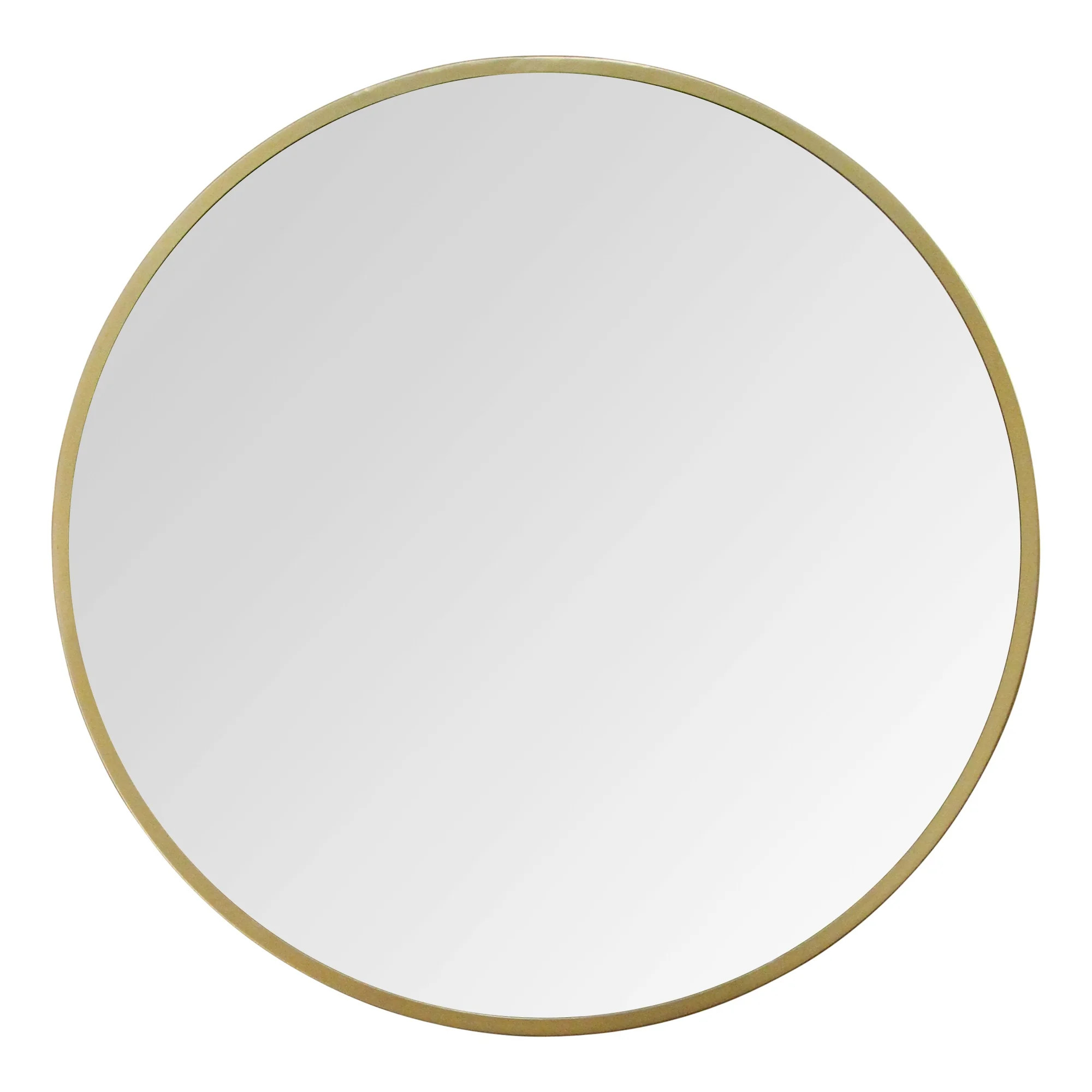 Stratton Home Decor 28 Aubrey Gold Metal Wall Mirror | Walmart (US)