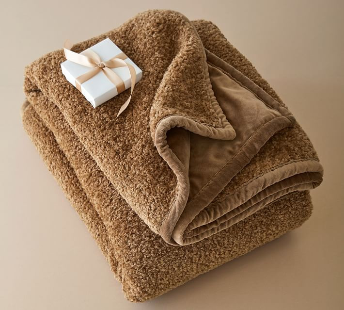 Cozy Teddy Faux Fur Throws | Pottery Barn (US)