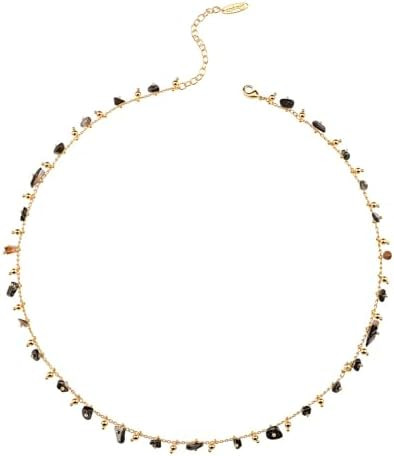 Montana West x Wrangler Gold Plated Choker Necklace for Women, 18k Gold Plated Chain Lightweight ... | Amazon (US)