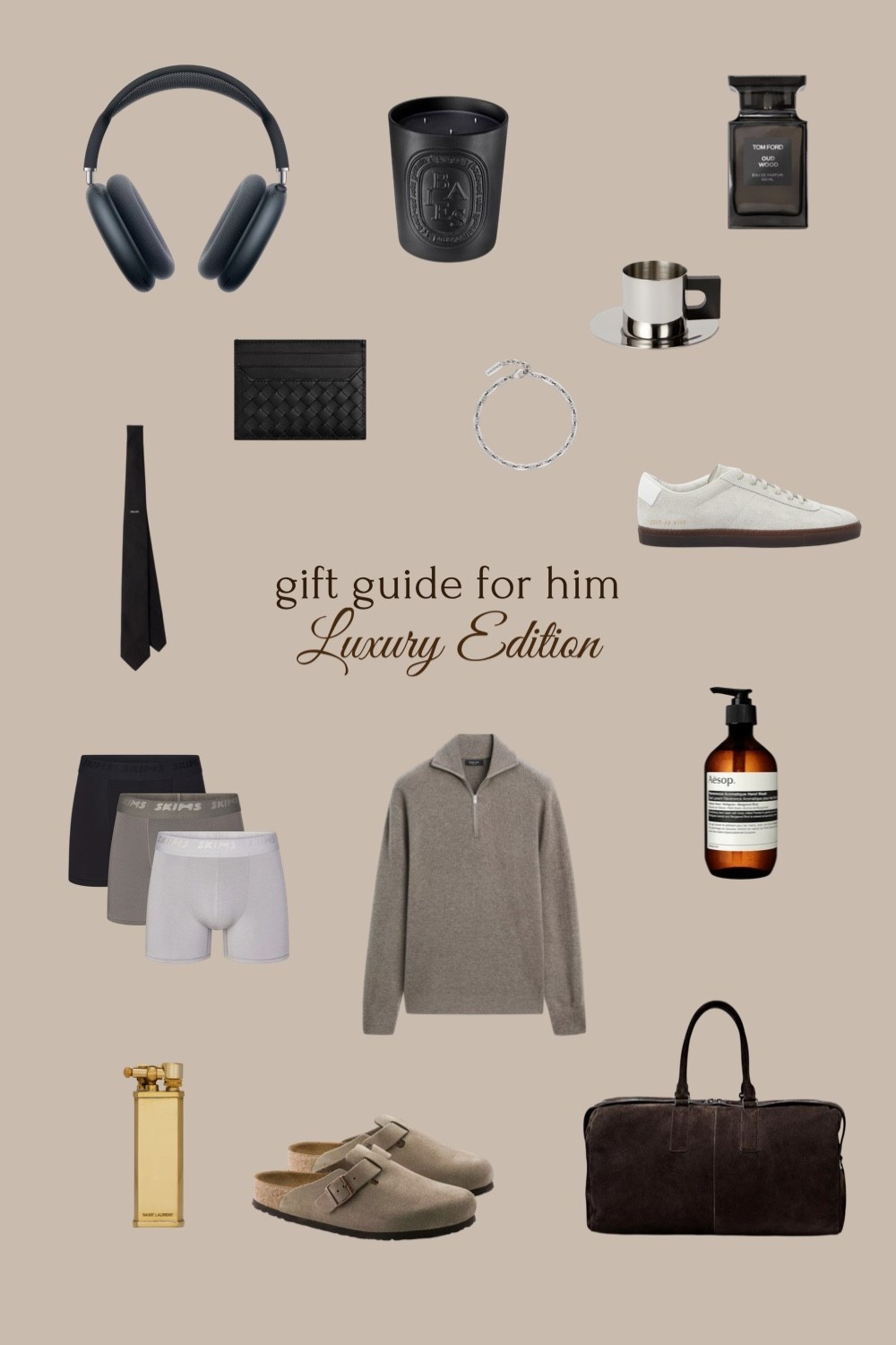 Gift Guide for Him – Luxury Edition ✨
Zeitlose Klassiker & hochwertige Essentials für Männer, die minimalistischen Stil und Qualität lieben. Perfekt als besonderes Geschenk mit Luxus-Touch – elegant, langlebig und stilvoll✨

#LTKeurope #LTKgiftguide #LTKluxury