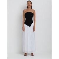 White Pleated Maxi Skirt- Hilda | 4th & Reckless