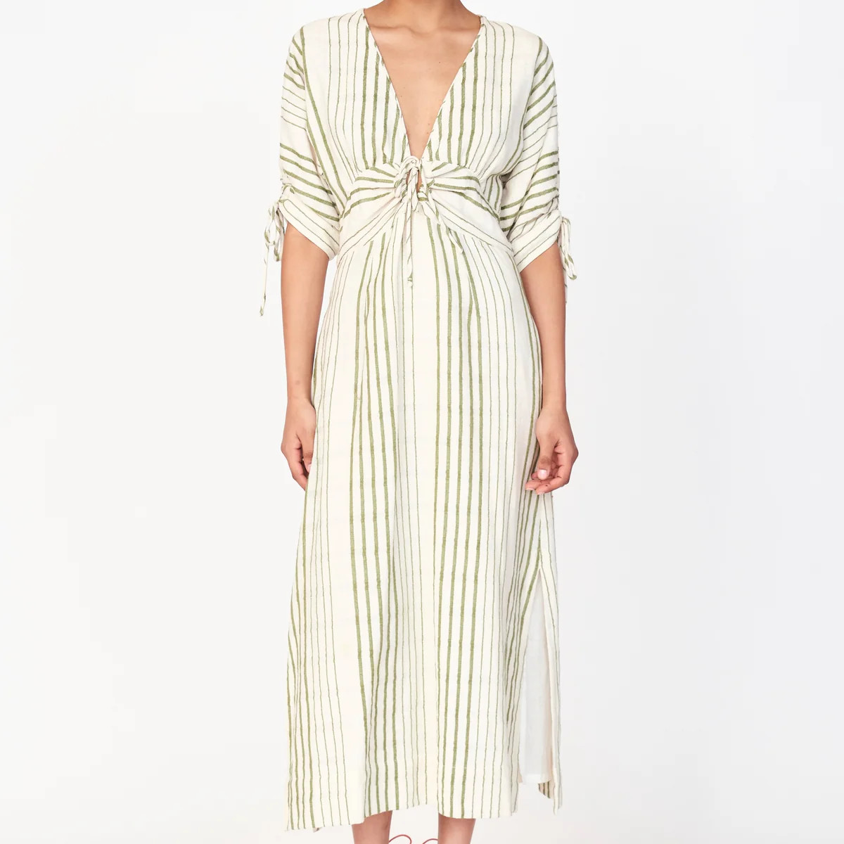 Silver Lake Dress in Garden Stripe | MIRTH