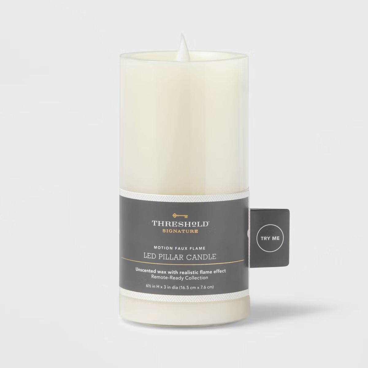 3" x 6" Pillar Candle Cream - Threshold™ | Target