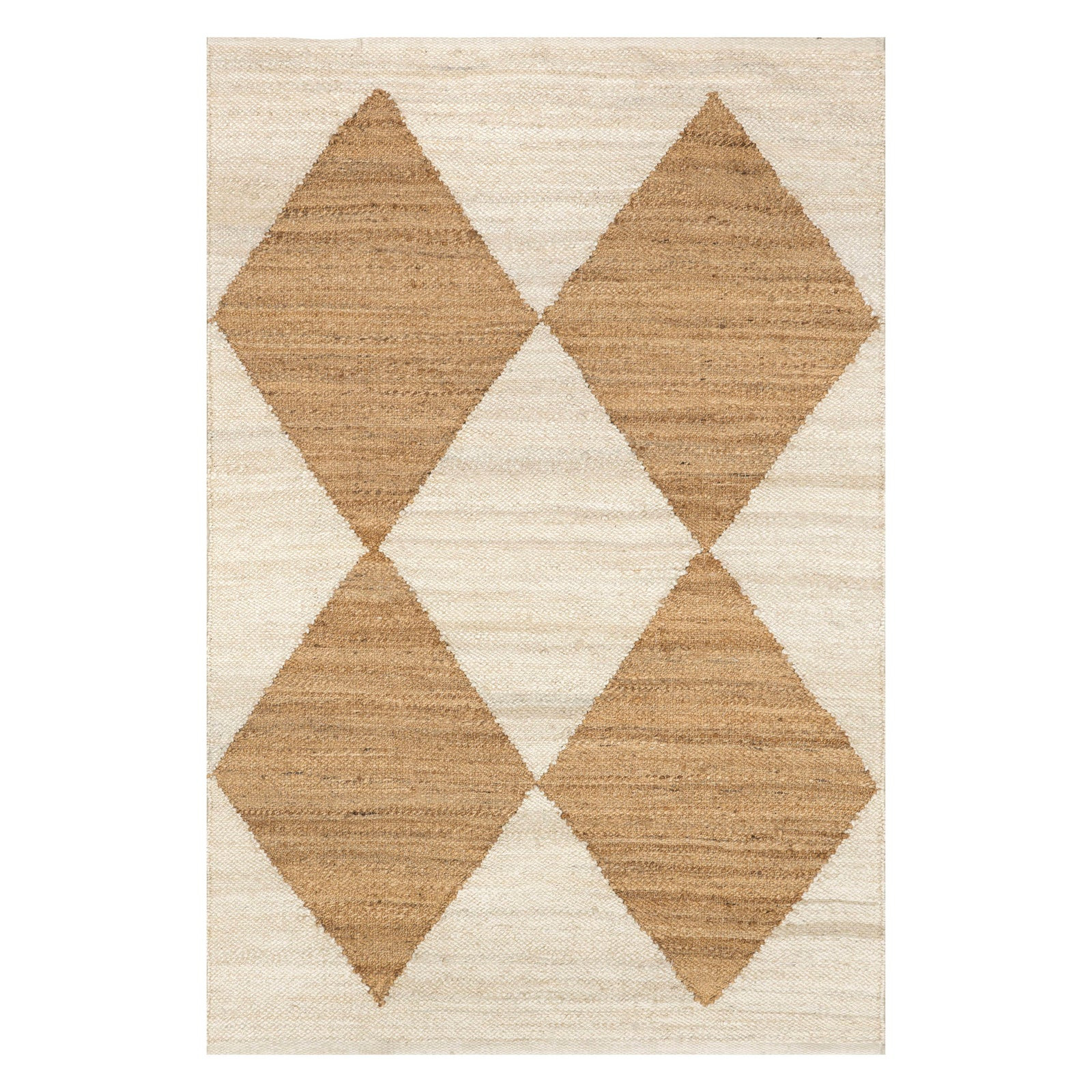 Jute Harlequin Trellis Rug | Ivory | Annie Selke