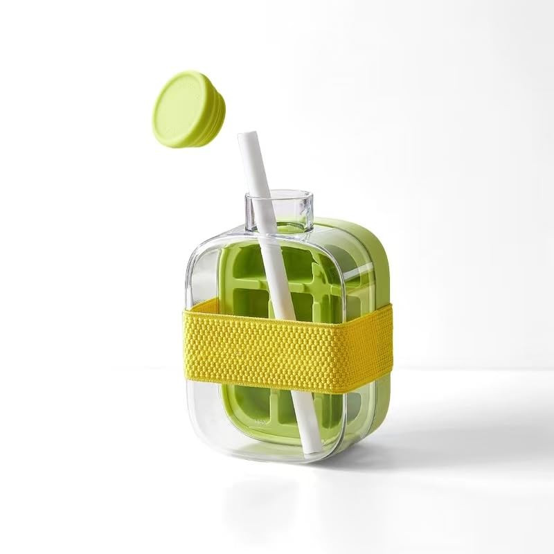 My Crush Cup Ice, Refreshing Summer Ice 500ml Leak-Proof Bottle, Built-In Ice Cube Mold and Straw... | Amazon (US)