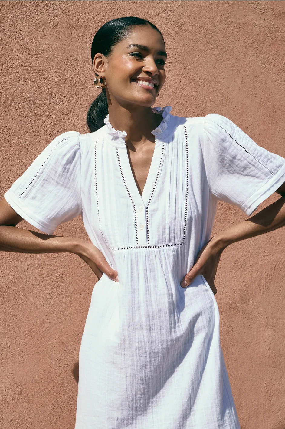 Otti Short Dress - White | WYSE London