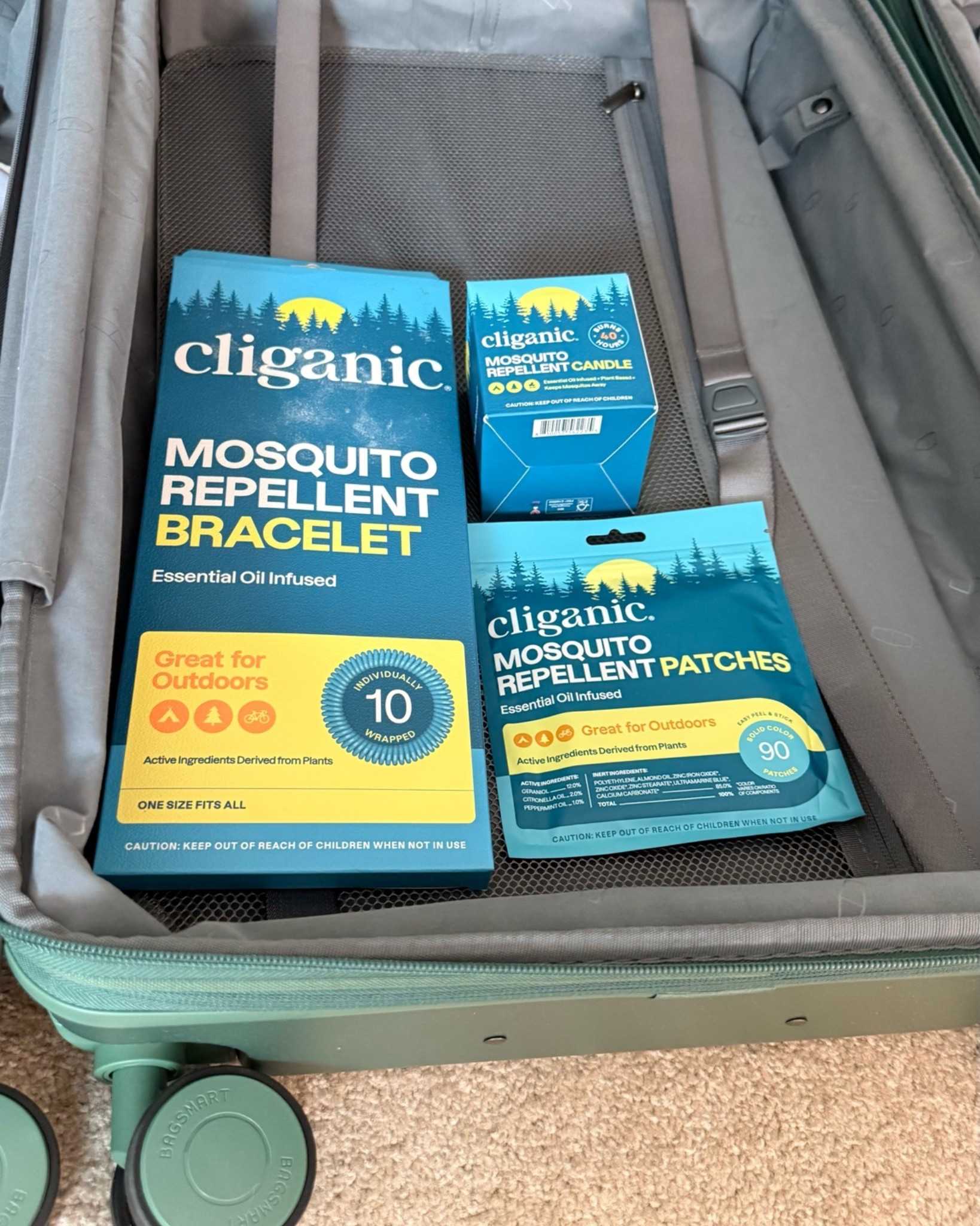 Going camping? You absolutely need these. 🏕️🦟

Mosquitoes can ruin a camping trip faster than just about anything, so these are coming with us! The bracelets are great for hikes, the patches stick right onto your clothes, hats, strollers, or chairs, and the candle is perfect for hanging around the campsite after dark.

Not camping? These are just as handy for backyard BBQs, evening walks, sporting events, gardening, patio dinners, watching fireworks, or just hanging outside.

I’ve learned that having a few different options works so much better than relying on just one. These are easy to toss in your suitcase, beach bag, or camping bin so you’re always prepared.

Everything is linked below ↓

#LTKCamping #CampingEssentials #OutdoorLiving #BackyardEssentials @Cliganic

#LTKTravel