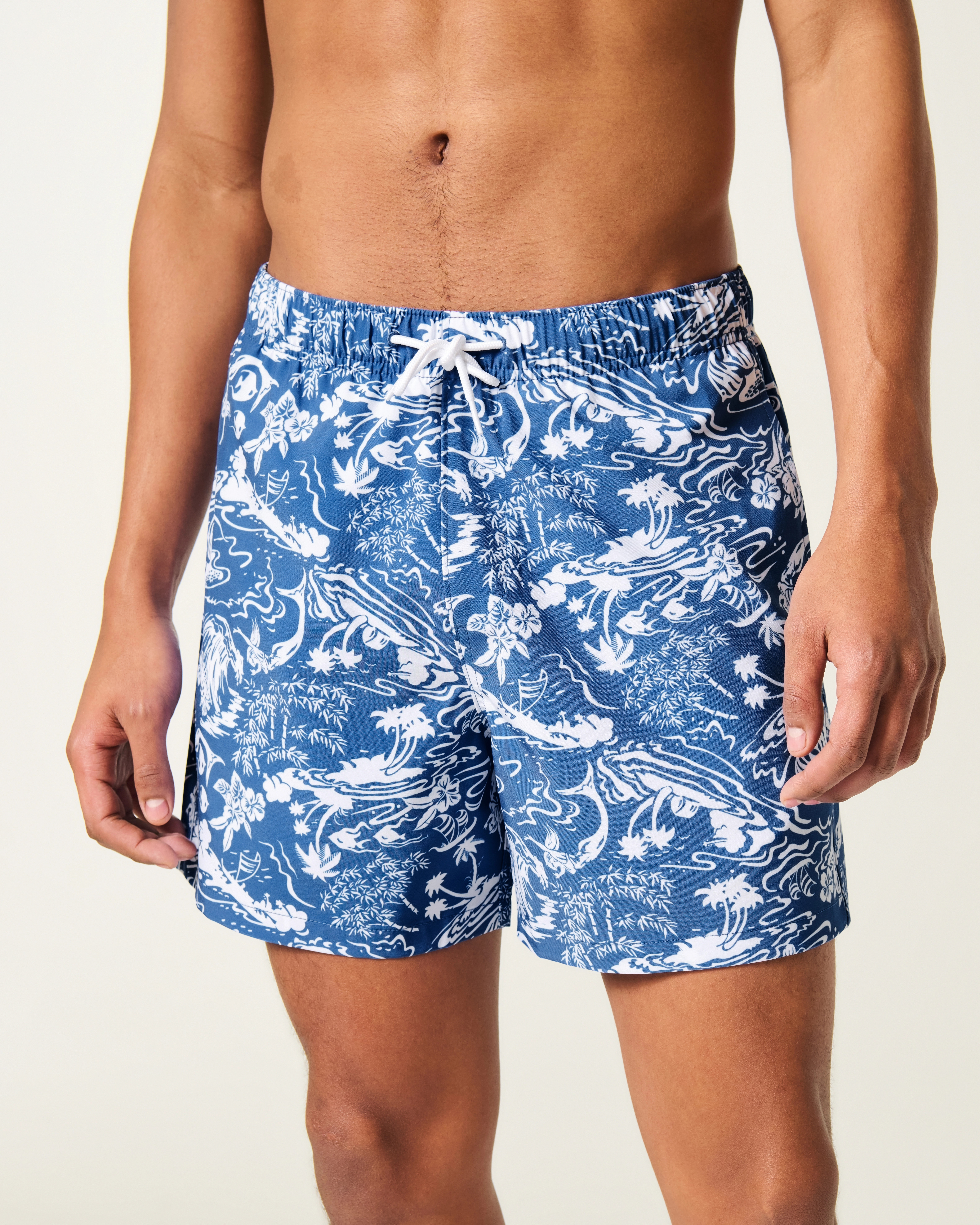 Mid-Thigh Swim Trunks | Hollister (US)