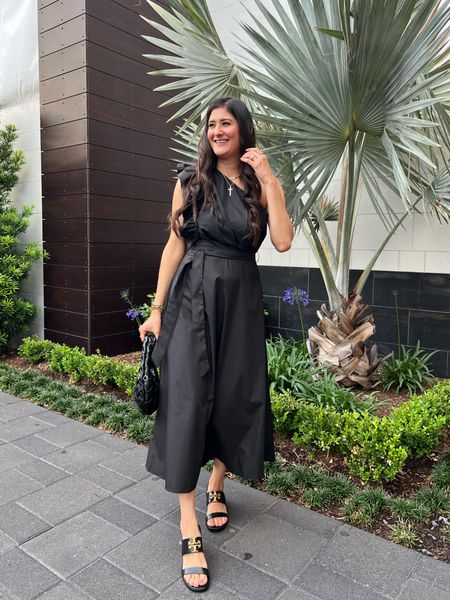 Black maxi dress. I love this black dress. It’s so pretty for a wedding or a elegant event. I’m wearing a small. I love the one shoulder ruffle. 

#LTKSeasonal