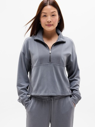 Seasoft Rib 1/4 Zip Popover | Athleta
