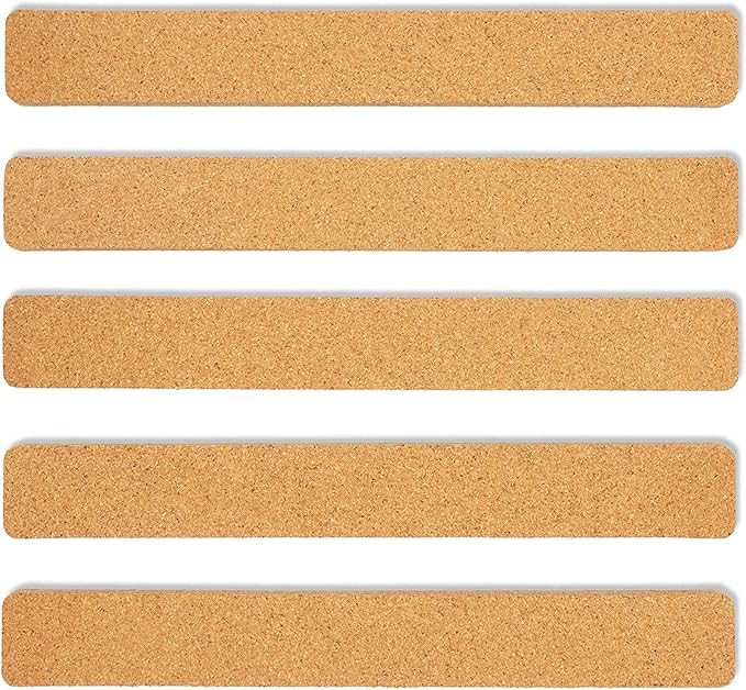 Juvale 6 Pack Cork Board Strips for Walls - Adhesive Bulletin Board Strips - ‎12" x 1.5" - Natu... | Amazon (US)