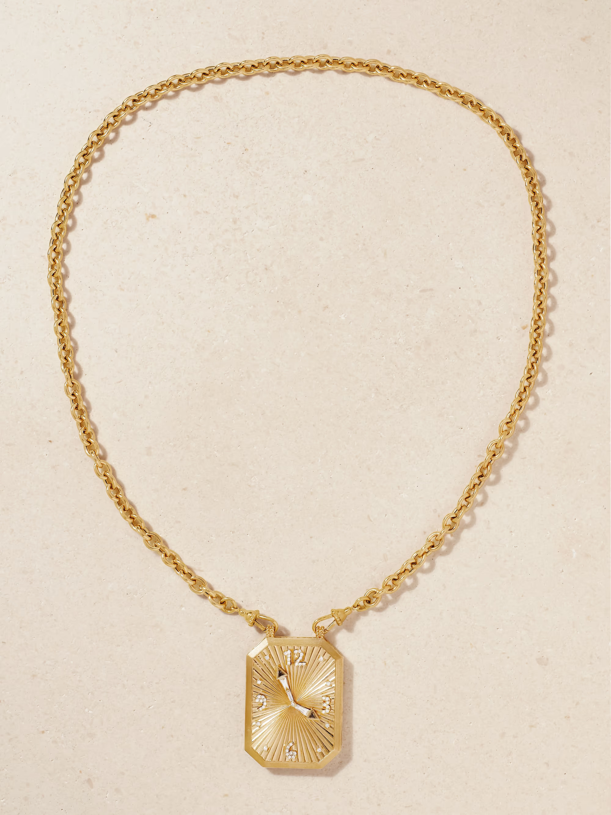 Thinking of You engraved 18-karat gold diamond necklace | NET-A-PORTER (US)