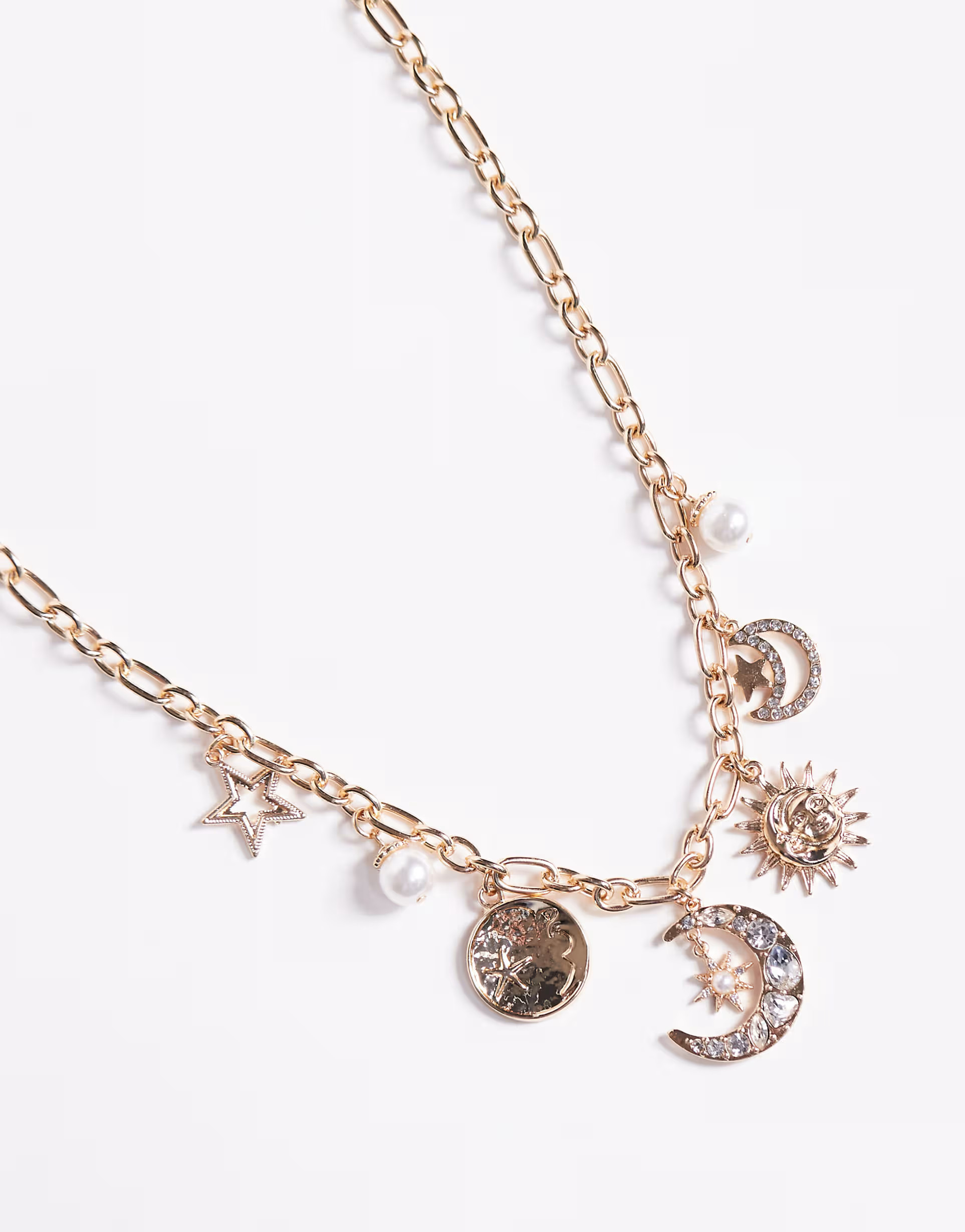 8 Other Reasons celestial charm necklace in gold tone | ASOS (Global)