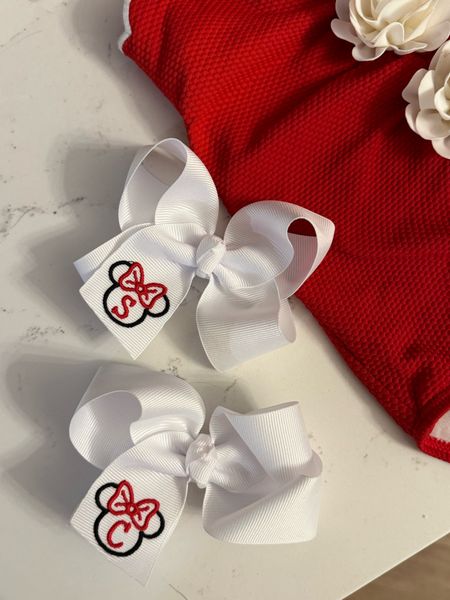 Minnie Mouse hair bows. Minnie hair bows  