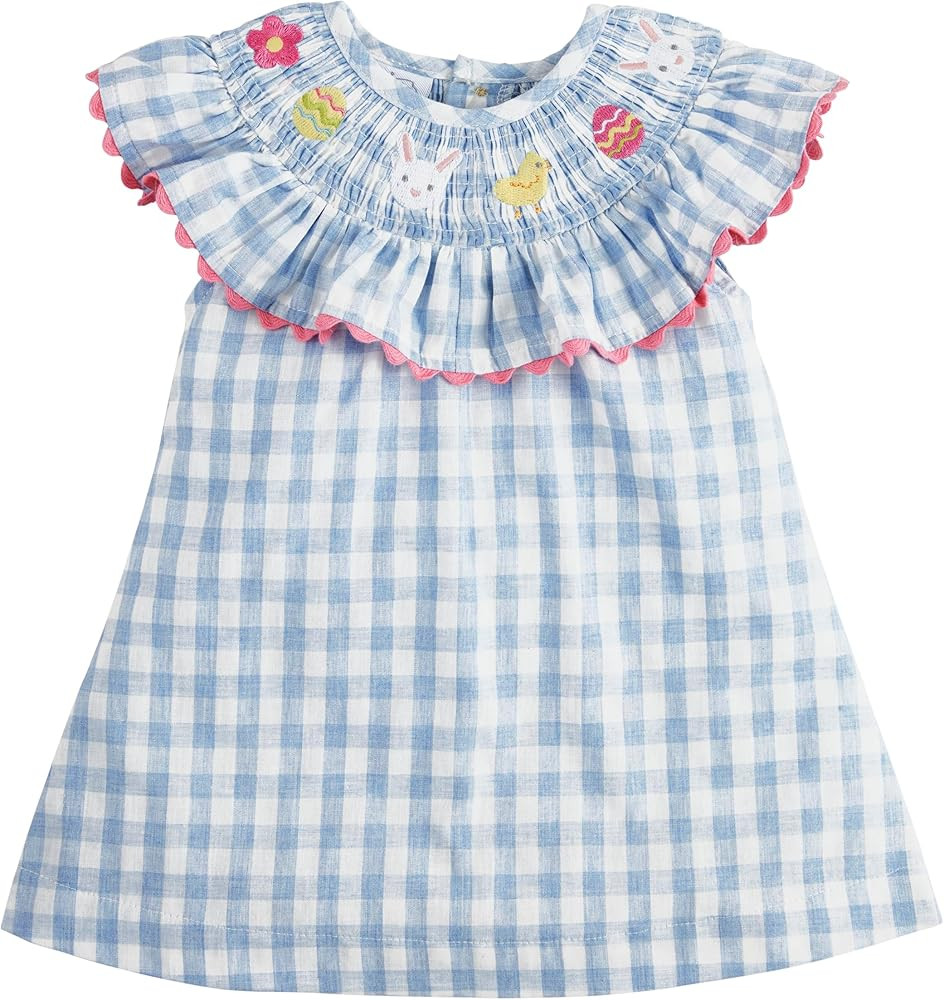 Mud Pie Girls Children's Easter Smocked Baby Dress | Amazon (US)