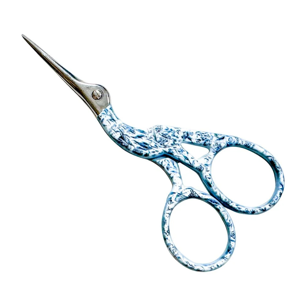 Needlepoint Print Crane Scissors | Penny Linn Designs