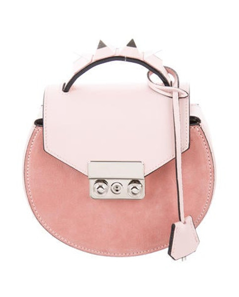 Salar Studded Mini Circle Crossbody Bag Pink | The RealReal