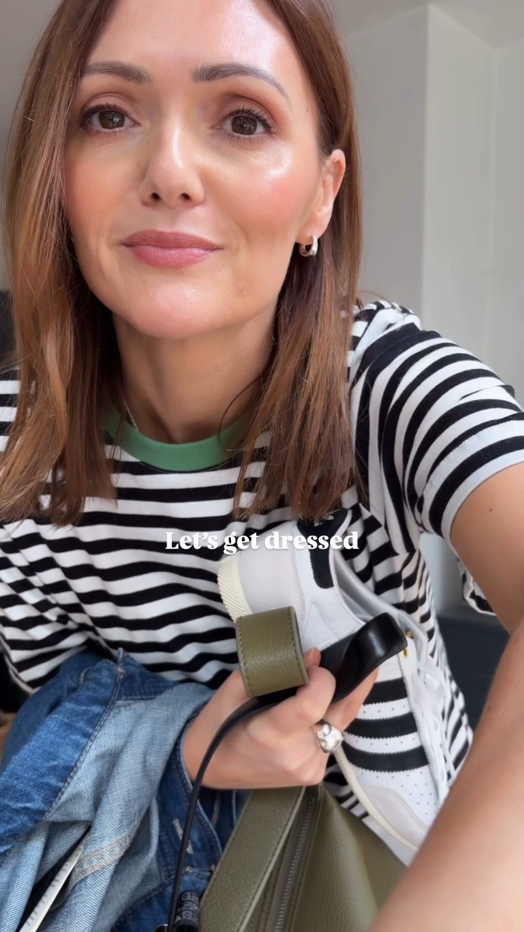 Cracking on with the spring outfits! Wearing an xs in the trousers and a 10 in the jacket (I sized up) 

White pants, stripe top, denim jacket, colour pop, spring greens, spring outfit 

#LTKuk #LTKspring