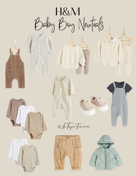 My most recent H&M shopping cart for Yari ✨🥺. From the neutral bodysuits, onesies and corduroy pants, I can’t wait to get baby boy dressed up!! 

Neutral baby clothes, neutral baby boy fashion, Baby boy, new born essentials, baby boy haul, H&M 

#LTKbaby