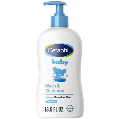 Cetaphil Baby Wash and Shampoo with Calendula, Tear Free and Hypoallergenic - 13.5 fl oz​ | Target