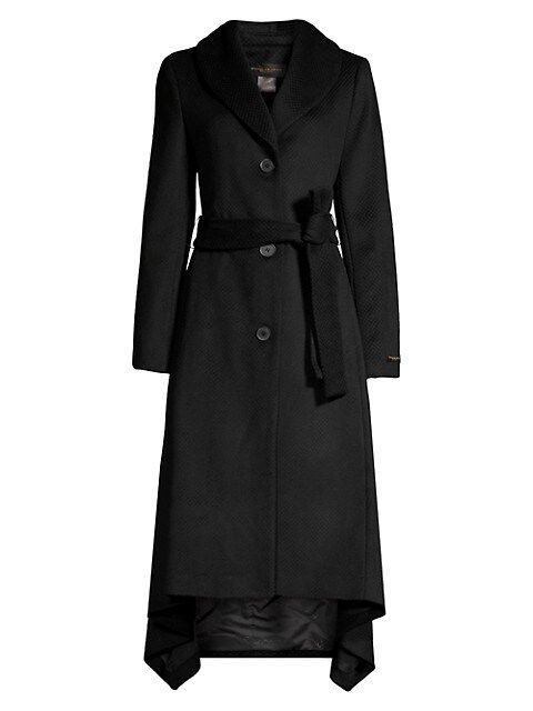 Belted High-Low Coat | Saks Fifth Avenue