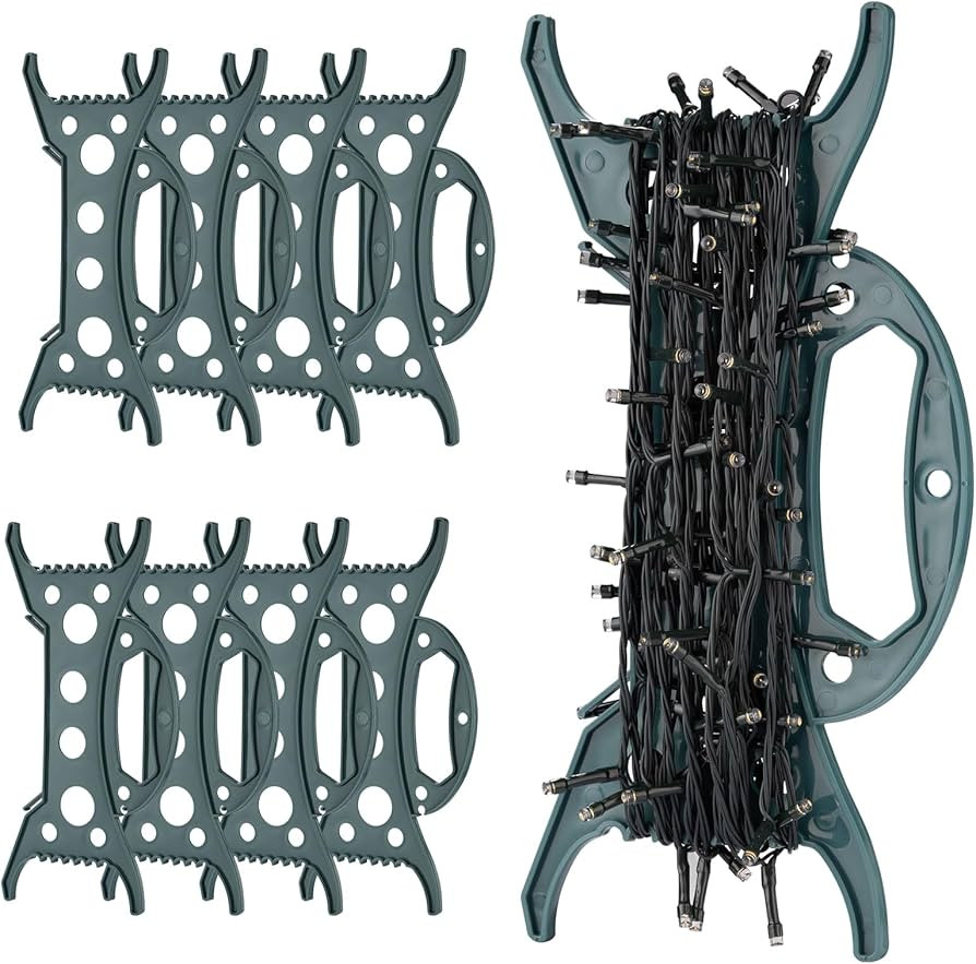 8 Pack Christmas Light Storage Holder, All Purpose Holiday Light Storage, Light Cord Wind Up, Chr... | Amazon (US)
