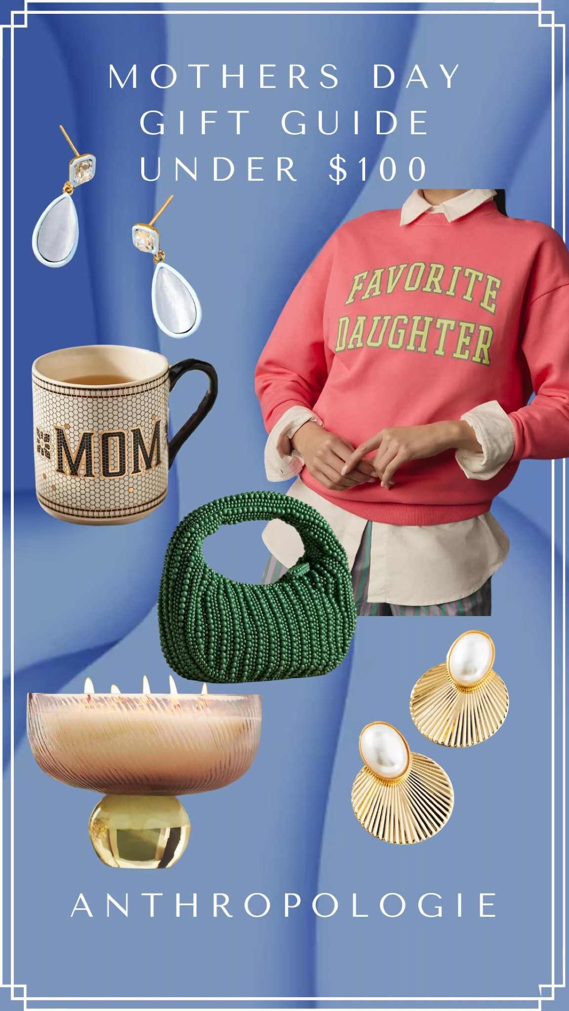 Looking for some unique and heartwarming Mother's Day gift ideas? Check out Anthropologie's collection of amazing gifts that are sure to make your mom feel loved and appreciated. I've already added a few favorites to my list that I plan to share with my husband - can't wait to see what surprises I get! 

Bags | spring outfit | earrings | handbag 

#LTKfindsunder100 #LTKGiftGuide #LTKstyletip