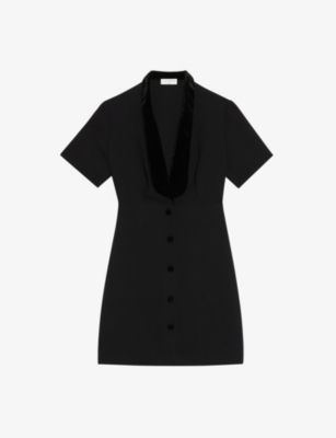 Helena V-neck woven mini dress | Selfridges