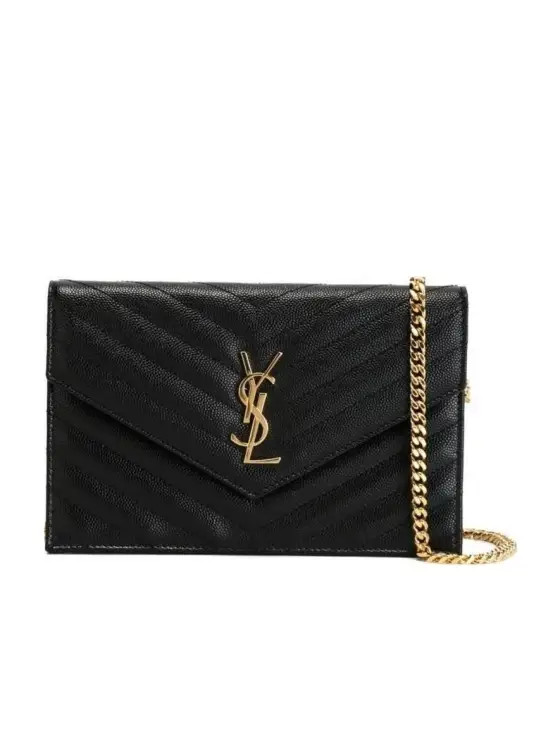 Saint Laurent Cassandre Envelope Chain Wallet | Senser US