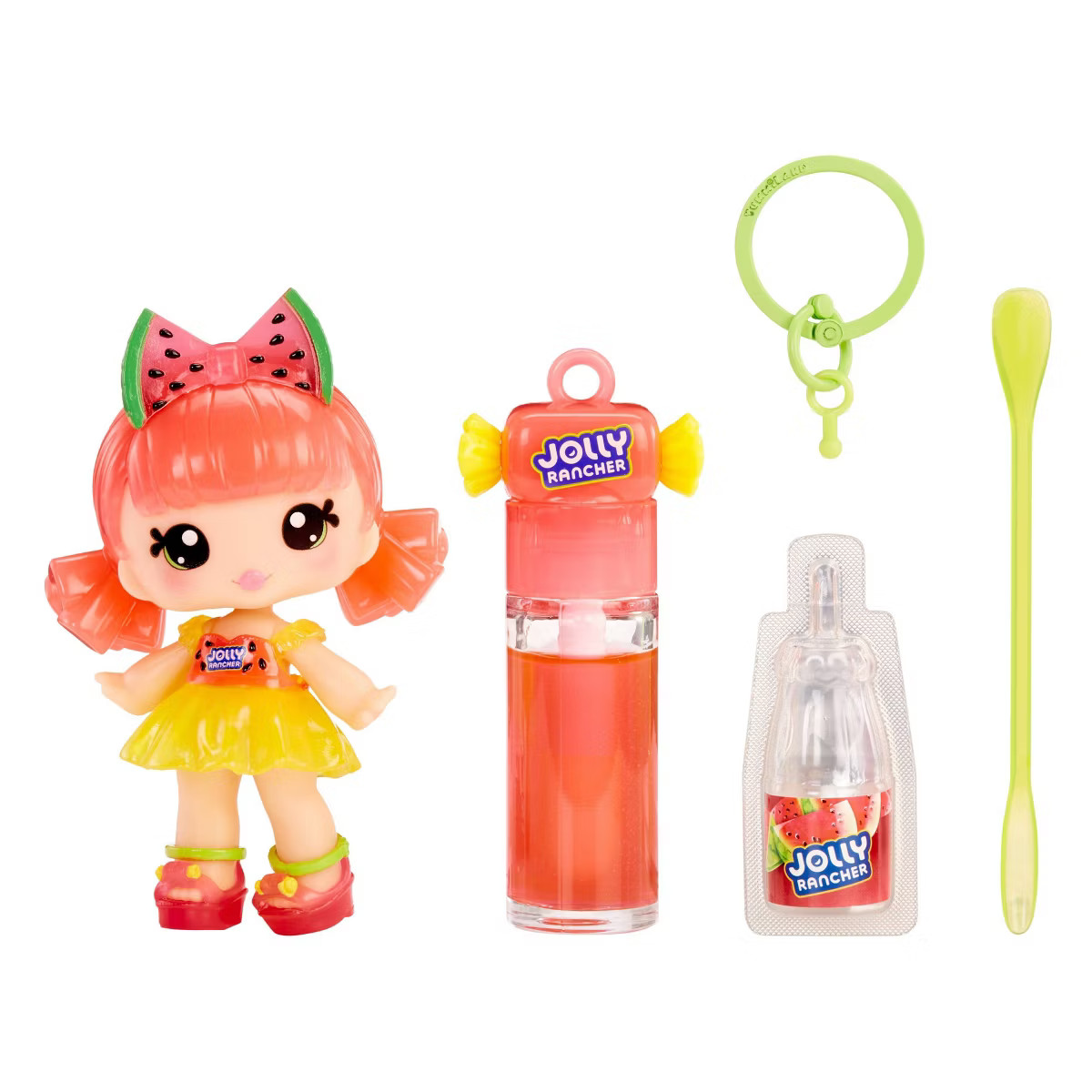 Yummiland x Licensed Sweets Lip Gloss Doll: Jolly Rancher Includes DIY Lip Gloss + Removable Keyc... | Target