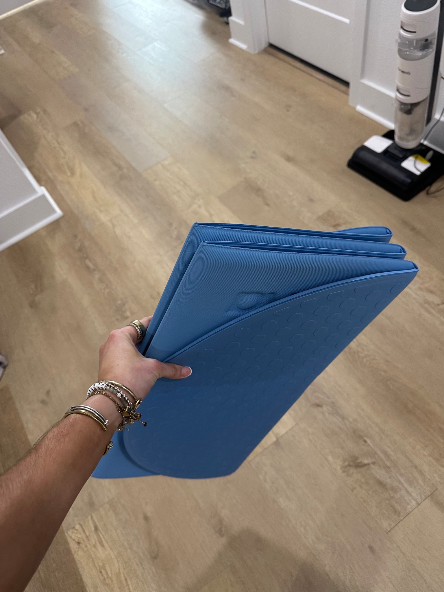 New Bala workout mat! My code is SLOANE15 on @bala. At 12MM thick, The Compact Mat is designed for comfort and convenience. This capsule-shaped mat effortlessly transforms into a block, offering extra support when and where you need it most. Or unfold to reveal a moisture-wicking, non-slip surface ideal for any and every movement.

Lightweight and travel-friendly, The Compact Mat is a must-have whether you’re WFH, in studio or on-the-go.   

#LTKfitnessgoals #LTKActive #LTKSaleAlert