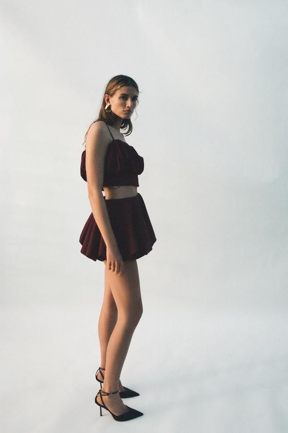 STRAPPY BALLOON TOP | Zara UK