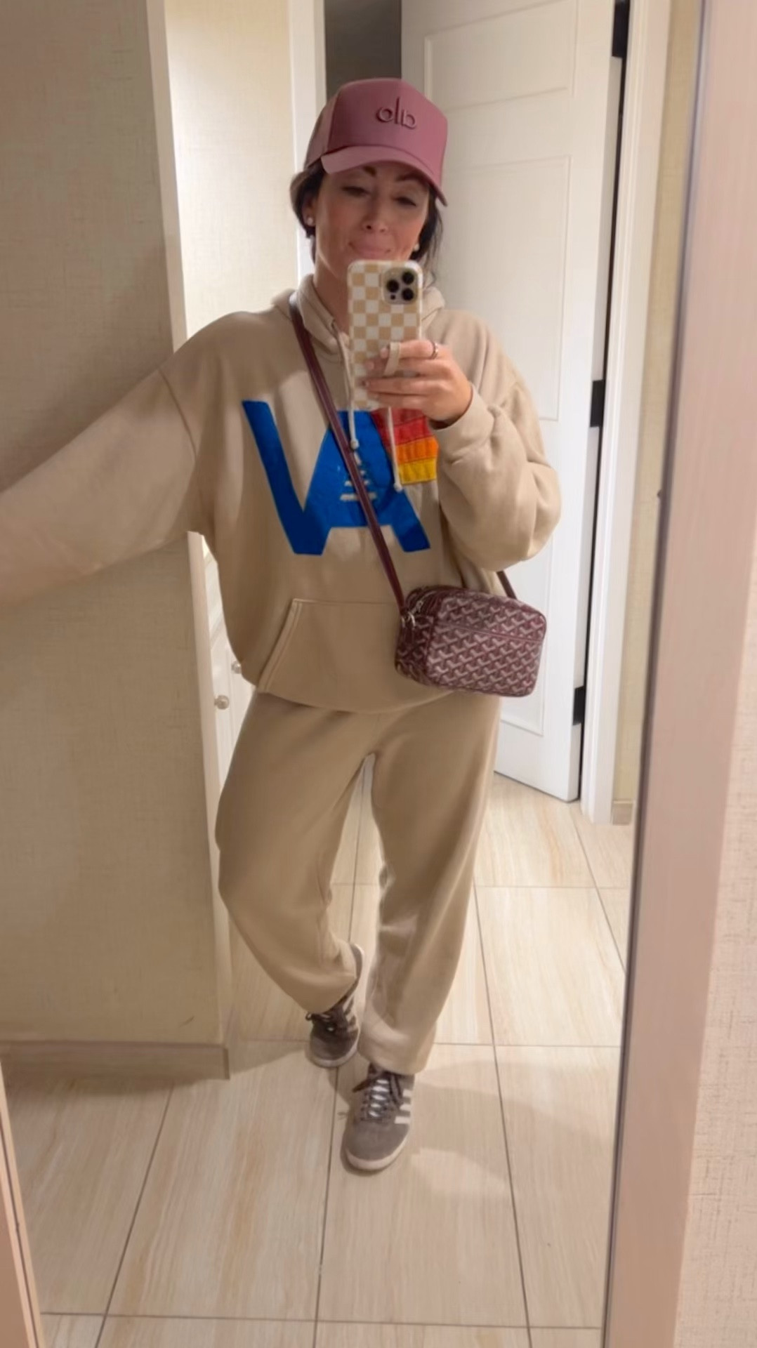 • large sweatshirt for an oversized fit 
• medium sweats - loose 
• sneakers true to size, if between, go down 


#LTKWatchNow #LTKTravel #LTKStyleTip