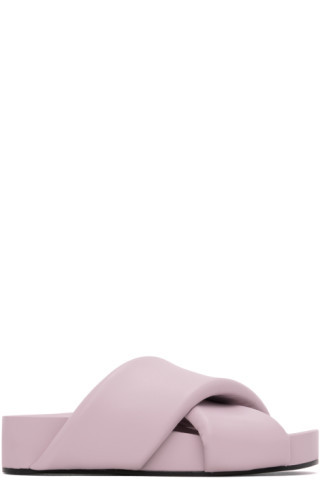 Purple Oversized Wrapped Sandals | SSENSE