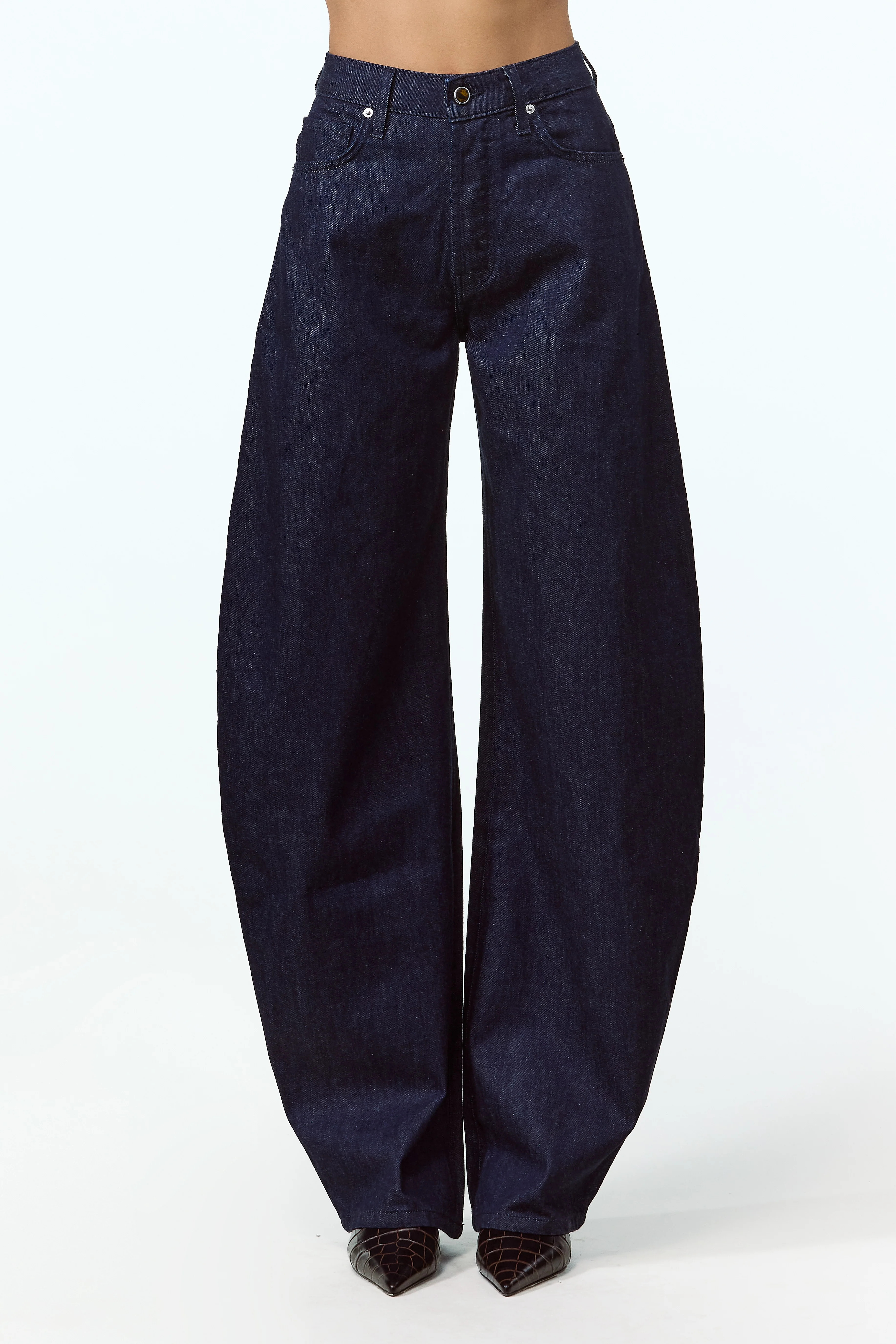 The Barrel Jean (Dark Indigo) | SAME