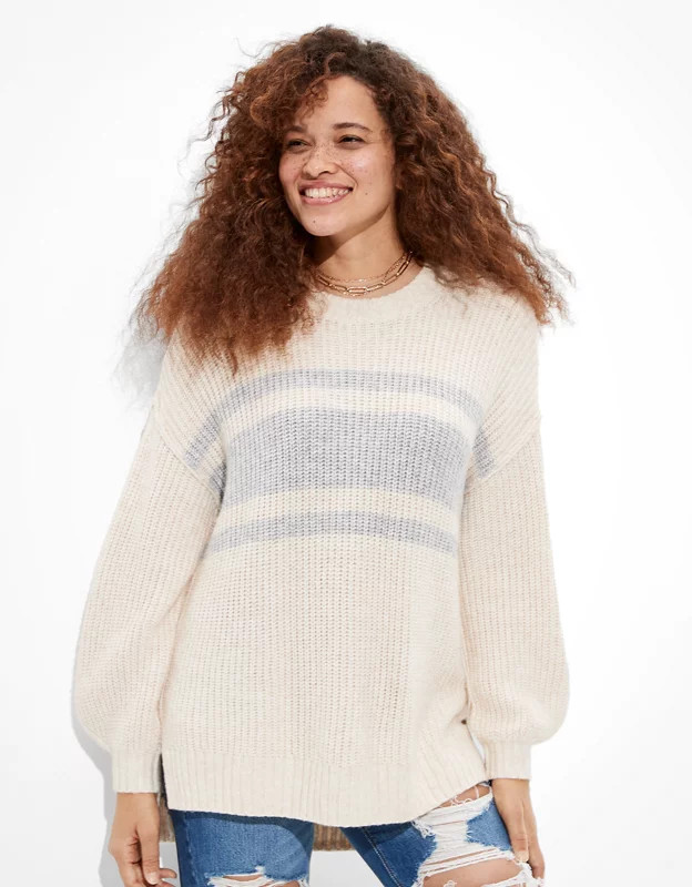 AE Oversized Dreamspun Crew Neck Sweater | American Eagle Outfitters (US & CA)