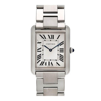 CARTIER Tank Solo LM W5200014 Quartz Silver Dial SS Bracelet Womens Boy Watch  | eBay | eBay US