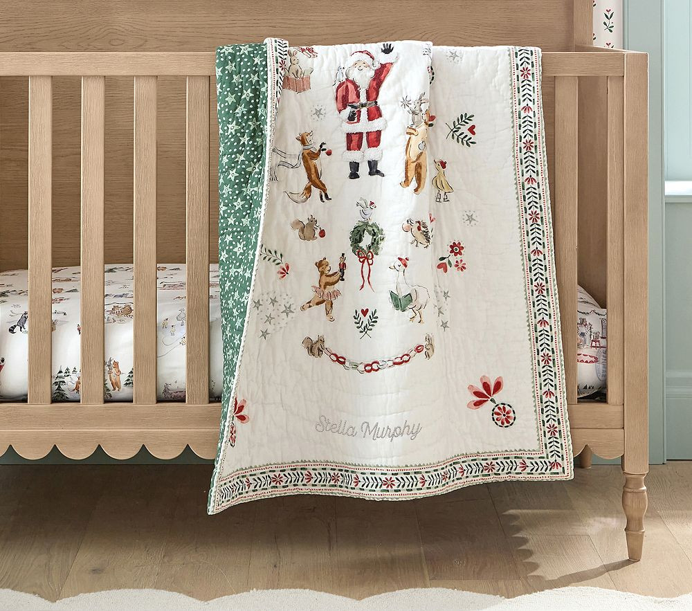 Riley Sheehey Holiday Baby Quilt | Pottery Barn Kids