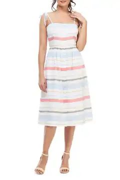 Hattie Stripe Linen Blend Sundress | Nordstrom