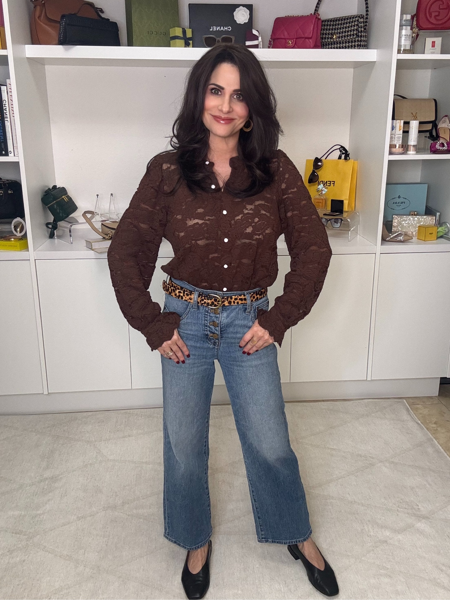 Blouse size sm , jeans 25 , flats TTS 

#LTKStyleTip #LTKOver40 #LTKFindsUnder50