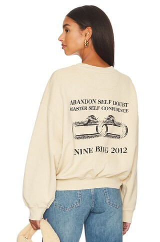 ANINE BING Leo Sweatshirt Serpent in Sand from Revolve.com | Revolve Clothing (Global)