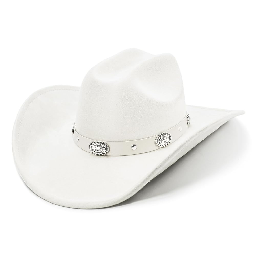 Cowboy Hat for Women and Men with Shapeable Wide Brim - Felt Cattleman Western Hats for Cowboys a... | Amazon (US)